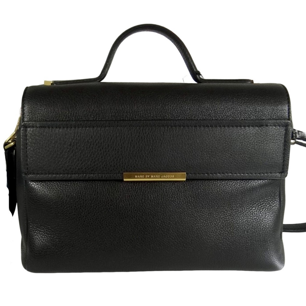 Marc by Marc Jacobs - Hail to Queen Diana Black Pebbled Leather Satchel bag